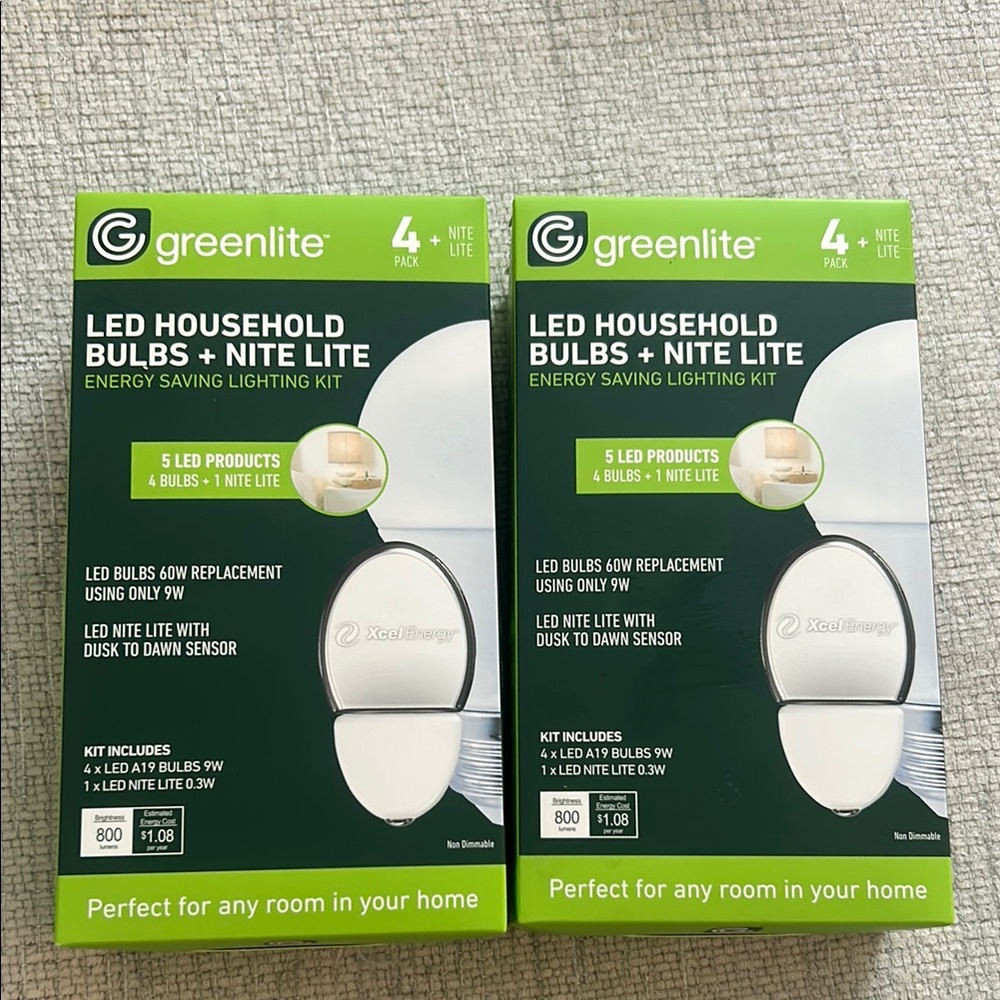 LED Household Bulbs + Nite Lite - White